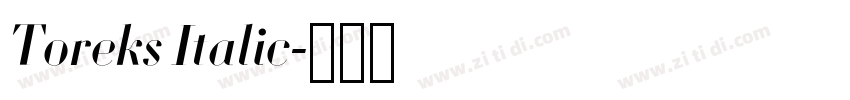 Toreks Italic字体转换